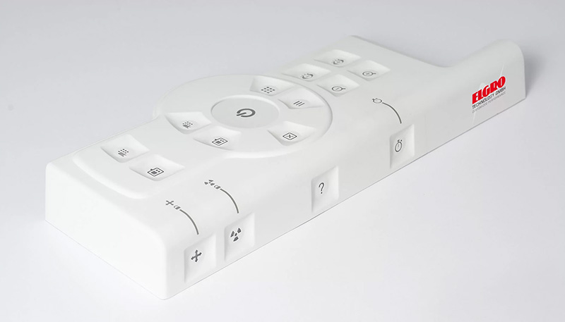 Polycarbonat-Gehäuse mit einer Silikon-Bedienoberfläche