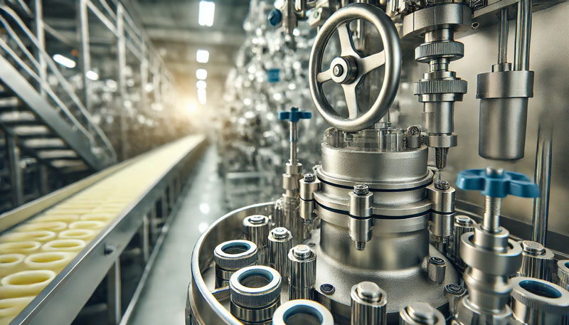 Silikonkomponenten wie Dichtungen und Ventile