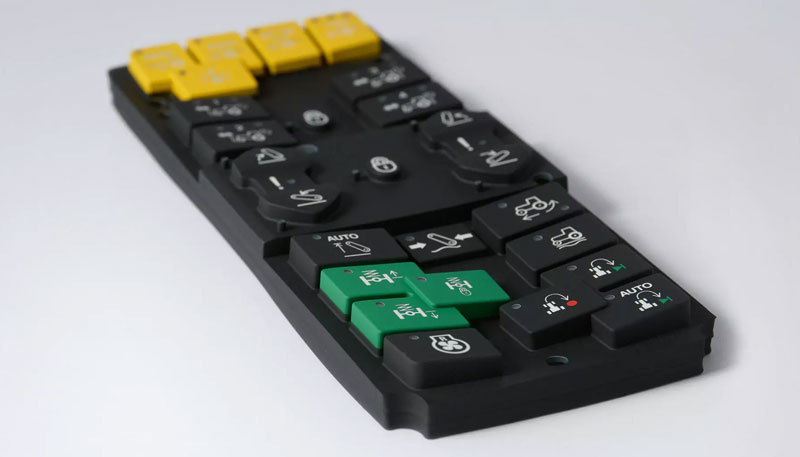 Schaltmatte mit 3-farbiger Lackierung