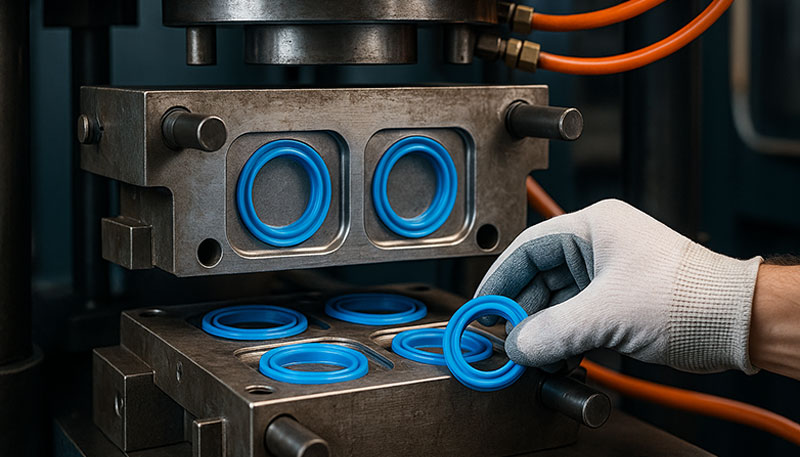 Herstellung Gehäusedichtung für ein Laborgerät