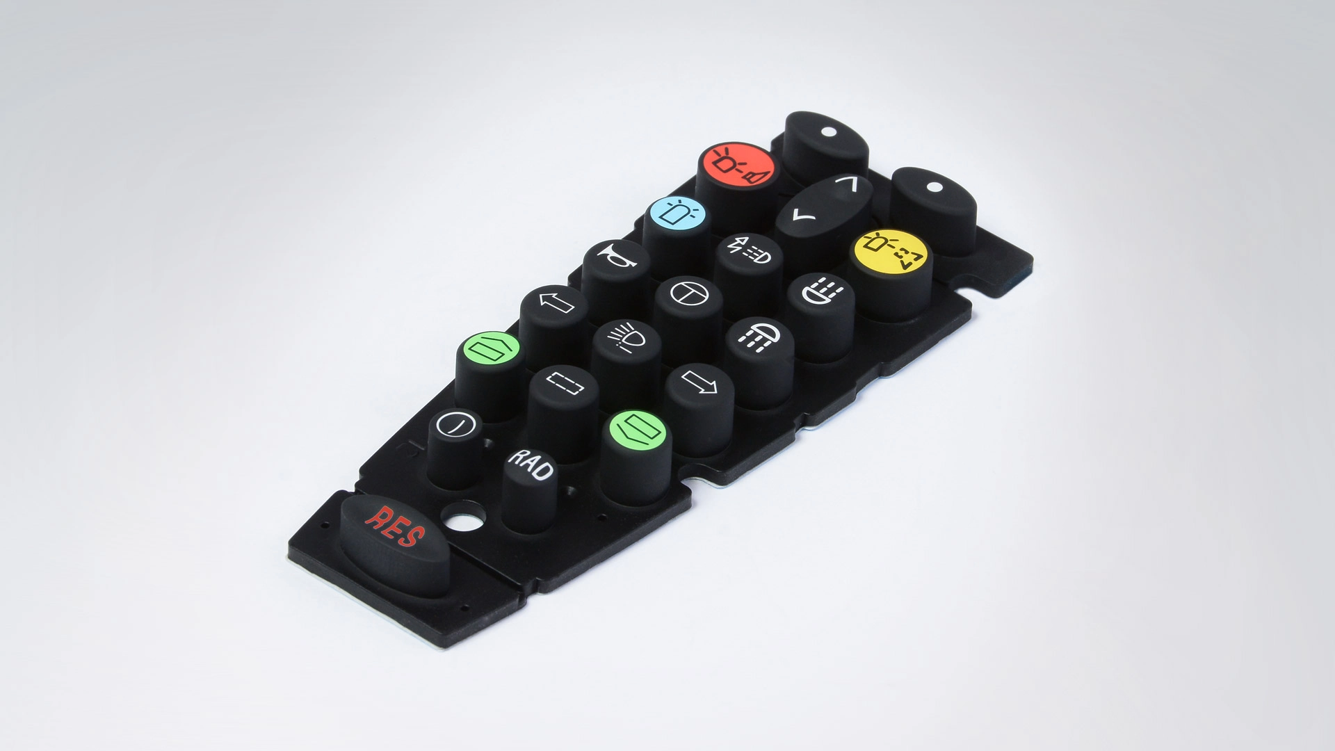  Tastatur f&uuml;r Handset, Vorderseite mit einem beleuchteten Element